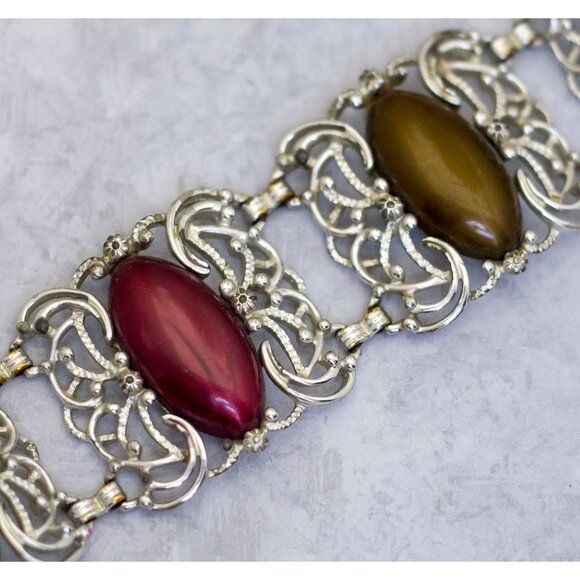 7 1/2 Inch, Vintage Elven Elemental Bracelet by Sarah Coventry - CK1 - Picture 1 of 3